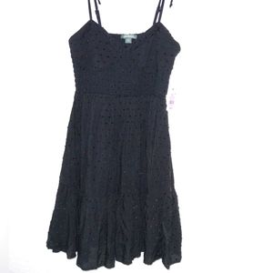 Black Dotted Summer Dress